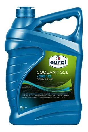 Eurol Coolant -36&deg;C G11 koelvloeistof (kleur groen) 5L 