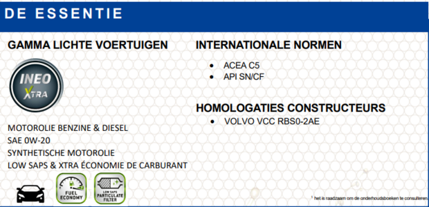 Total Quartz Ineo Xtra V-Drive (Volvo VCC RBS0-2AE) 0W-20 1 liter