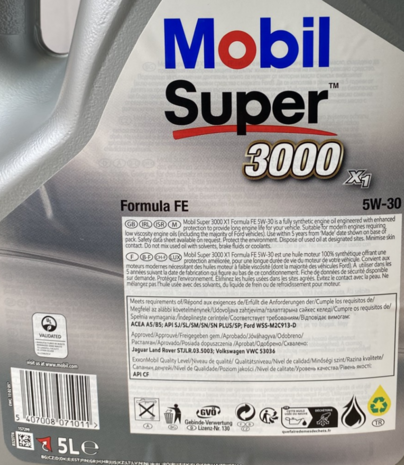 Mobil Super 3000 X1 Formula FE 5W-30 5 L 