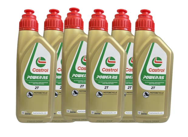 Castrol Power RS 2T 1L (6X1 liter)  voordeelpak 