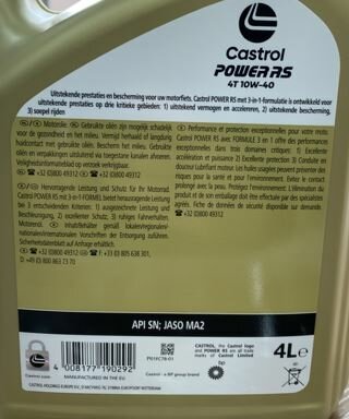 Castrol Power RS 4T 10W-40 4L